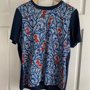 EUC Tory Burch silk front top
